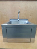 NEW S/S HAND SINK WITH TAP & KNEE CONTROL PANEL