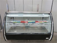 OJEDA 6' GLASS BOW FRONT REFRIGERATED DISPLAY CASE