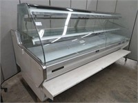 GENERAL 8' GLASS BOW FRONT REFRIG. DISPLAY CASE