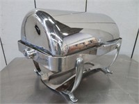 S/S ROLL-TOP CHAFER WITH STAND, INSERT & LID