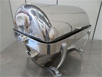 S/S ROLL-TOP CHAFER WITH STAND, INSERT & LID
