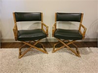Pair of Vintage Directors Chairs by McGuire