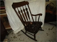 Wood Rocking Chair 40"T & 17" Seat Ht