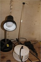 Lamp, flea trap, hair dryer