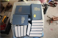 Totes of hymnals