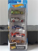 5 PACK HOTWHEELS NIGHTBIRNERZ DIECAST CARS