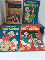 4 VINTAGE DELL WALT DISNEY COMICS DONALD DUCK,