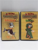 2 WALT DISNEY VHS DONALD & DAISY CARTOON CLASSICS