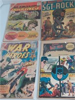 4 DC National Comics 2 damaged Fightin' Marines,
