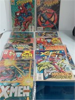 11 Comic Books Spider-Man,  X-Men, X-Force, Green