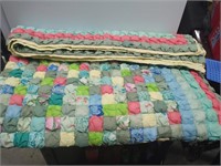 Large multi colored quilt