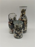Jars full of Vintage Buttons Decore or Need a