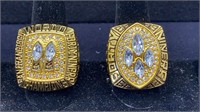 2-FAUX SAN FRANCISCO 49ers JOE MONTANA RINGS