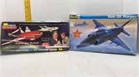 2-VINTAGE PLASTIC MODELS ROCKET & YAK38 FORGER