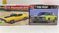 1971 PLYMOUTH GTX & DODGE CHARGER PLASTIC MODELS
