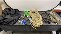 DUFFLEBAG WITH CLIMBING-TOWING-CONSTRUCTION ROPES