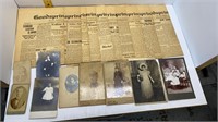 1917 GOODSPRINGS NV. NEWSPAPER W/ SOME PICTURES