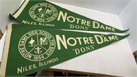 2-1954 NOTRE DAME HIGH SCHOOL FOR BOYS PENNANTS