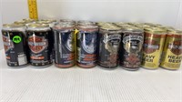 24-HARLEY DAVIDSON COLLECTABLE BEER CANS '80s-90s