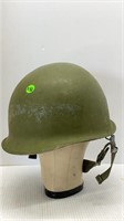 AFTER 1944 U S ARMY HELMET WITH INSERT