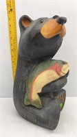 BIG SKY CARVERS BEAR W/ FISH -15" TALL