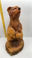 25" TALL CHAINSAW CARVED BEAR