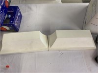 Pair of 12” wall shelves