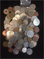140+ Mixed Foreign Coins