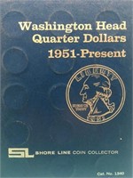 45  Washington Quarters and Foreign Coins Book 2