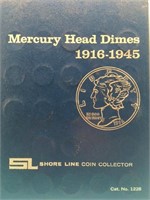 72 Mercury Dimes 1916-1945 - Blue Book