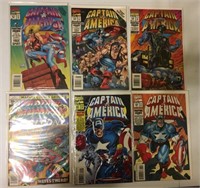 6 Comics CAPTAIN  AMERICIA