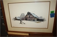 Omer Seamon Signed & Numbered Barn Print
