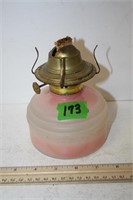 Pink Oil Lamp , no globe