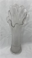 Vintage Stretch Glass Clear Vase