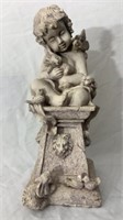 Angel on Pedestal Garden Statue