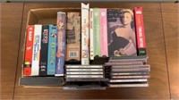 Lot of CDs and VHS Tapes