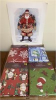 Lot of Tablecloths and Santa picture