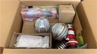 Box Lot of Christmas Decor