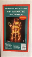 48" Light up Snowman