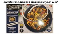 Granitestone Diamond aluminum Frypan w lid