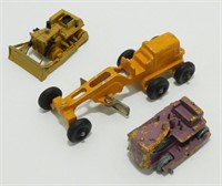 3 Vintage Die Cast Road Vehicles - 1 Tootsietoy