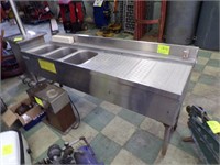 3 Bay Stainless Steel Prep Sink