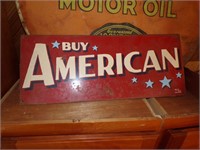 Buy American Metal Sign - 24"x10"