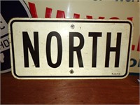 Metal NORTH Sign - 24"x12"
