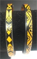 2 Native Canadian Indigenous Leather Bracelets
