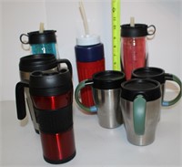lot travel mugs