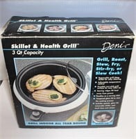 Deni skillet and health grill nib