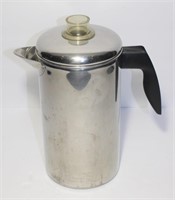 vintage Faberware stainless coffee pot
