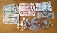 Large Lot of Canadian Currency