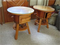 Vintage Butter Churn Side Tables